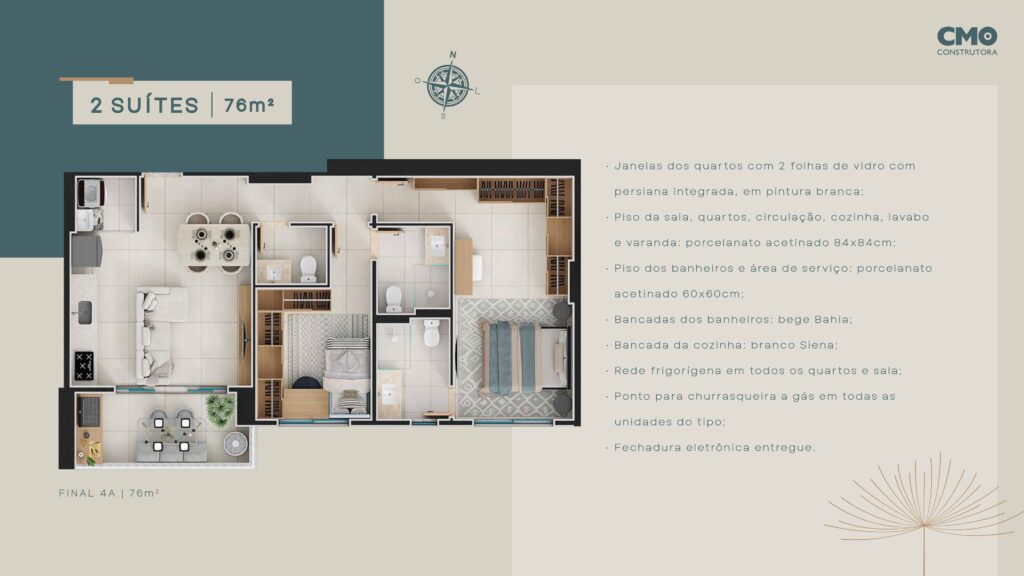 2S 76m²