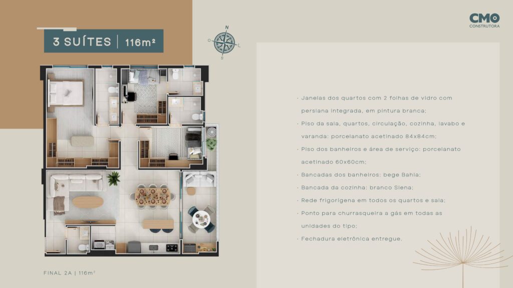 Apresentação 3S 116m²