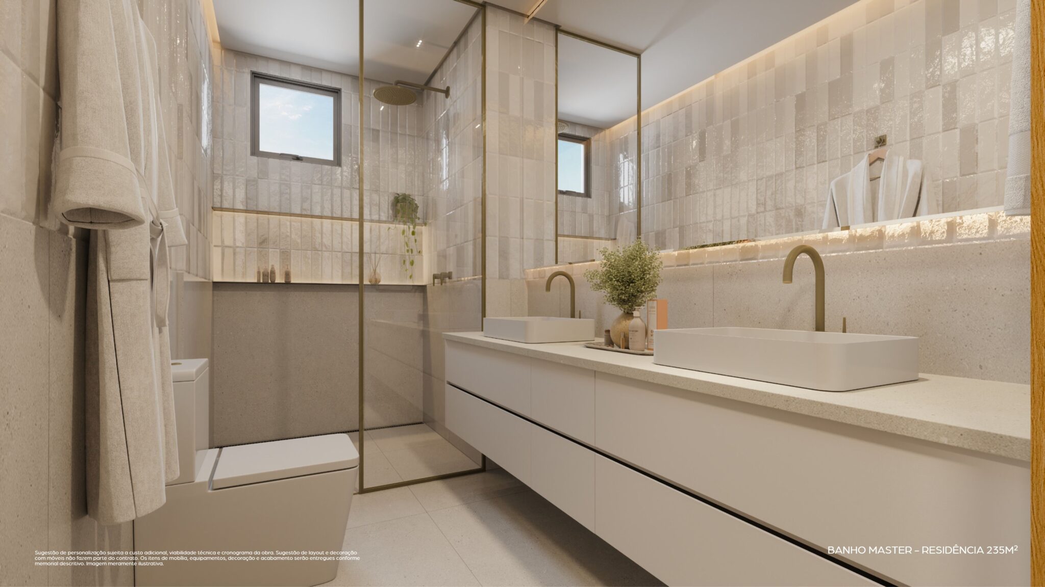 Banho Master 235m²